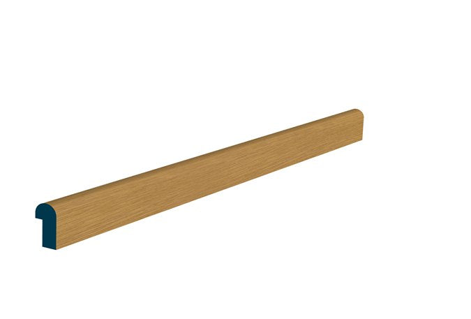 18 x 30mm Pre-Varnished Solid White Oak Nosed Hockey Stick (10x2.4m)