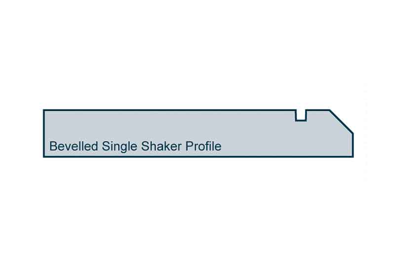 Profile View of 19 x 119mm Bevelled Single Shaker Skirting