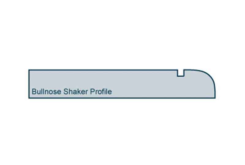 Profile View of 19 x 119mm Bullnose Shaker Skirting