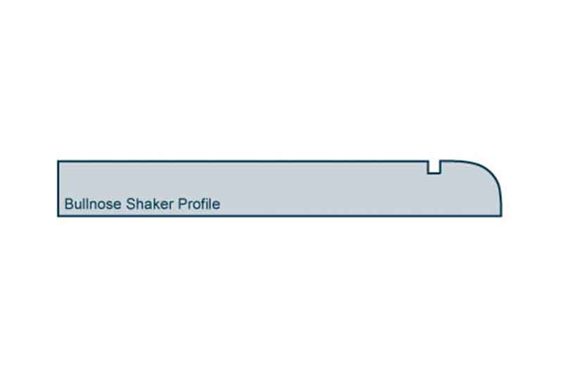 Profile View of 19 x 144mm Bullnose Shaker Skirting
