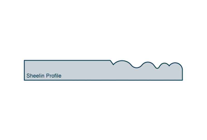 Profile View of 19 x 144mm Sheelin Skirting