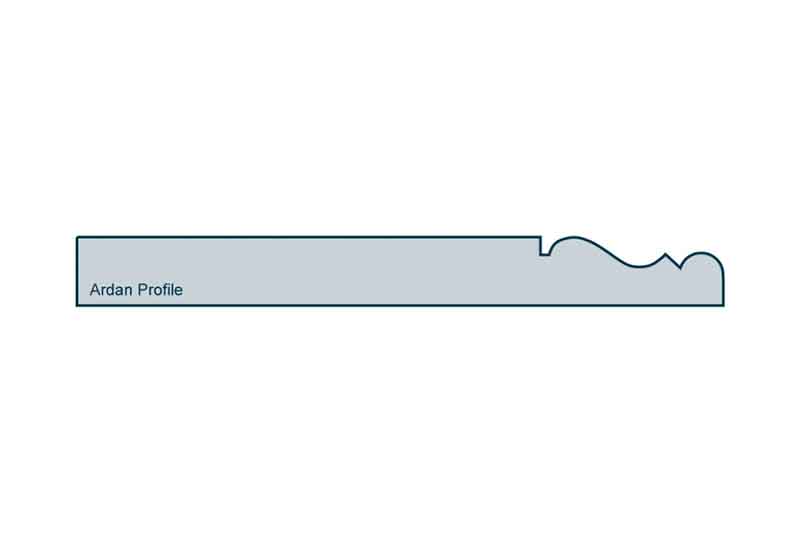 Profile View of 19 x 169mm Ardan Skirting