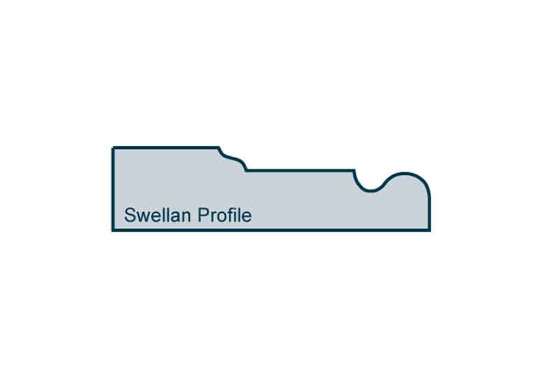 Profile View of 19 x 69mm Swellan Architrave or Skirting