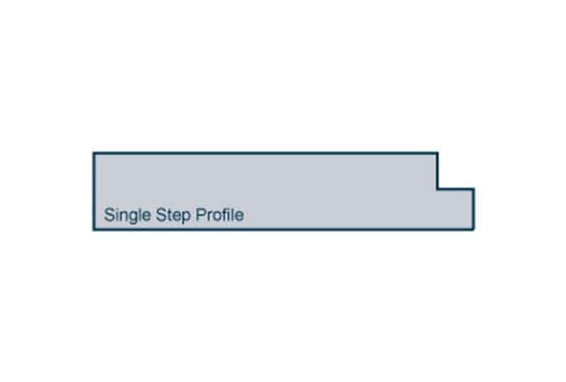 Profile View of 19 x 94mm Single Step Architrave or Skirting