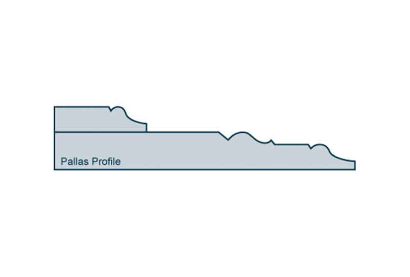 Profile View of 31 x 144mm Pallas Skirting