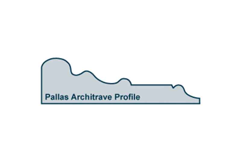 Profile View of 31 x 94mm Pallas Architrave (inc Plinth Blocks)