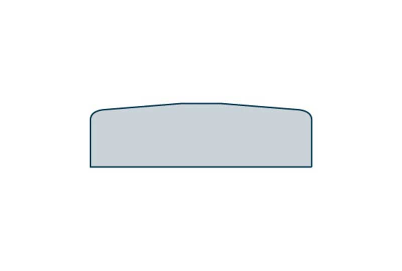 Profile View of 31 x 98mm Pre-Primed Wood Plinth Blocks