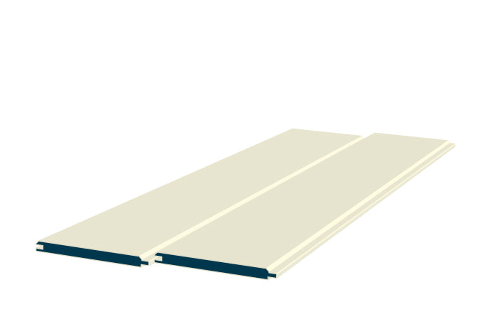 8 x 89mm TGV Sheeting - Style: Pre-Painted Wood - Ivory