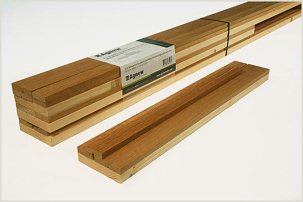 DIY Packs - 31mm Pre-Varnished Solid White Oak FACED Door Liner (inc SQUARE Door Stop)