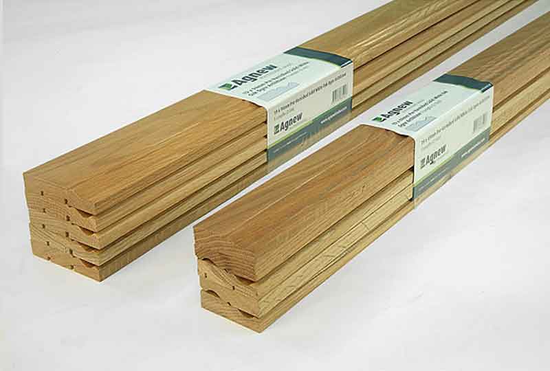 DIY Packs - 19 x 69mm Pre-Varnished Solid White Oak Ogee Architrave/Skirting