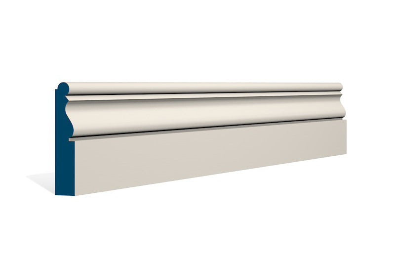 19 x 94mm Ardan Architrave or Skirting - Style: Pre-Painted Wood - Ivory