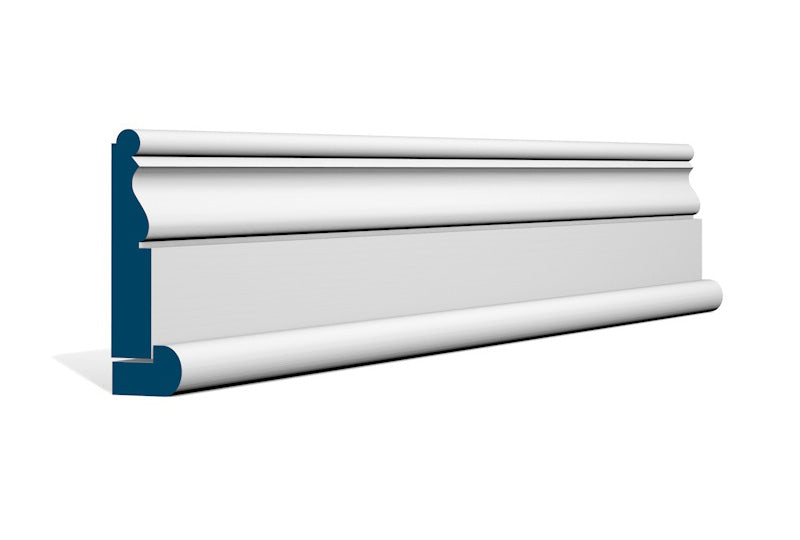 19 x 94mm Ardan Architrave, inc. Hockey Stick - Style: Pre-Painted Wood - White