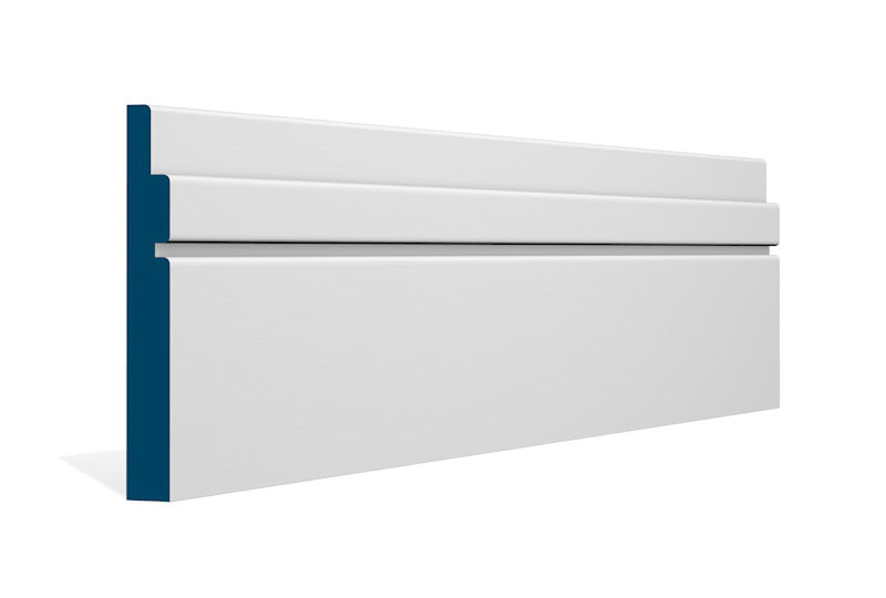 19 x 144mm Ballymore Skirting (5x2.4m) - Style: Pre-Painted Wood - White