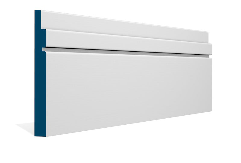 19 x 169mm Ballymore Skirting (5x2.4m) - Style: Pre-Painted Wood - White