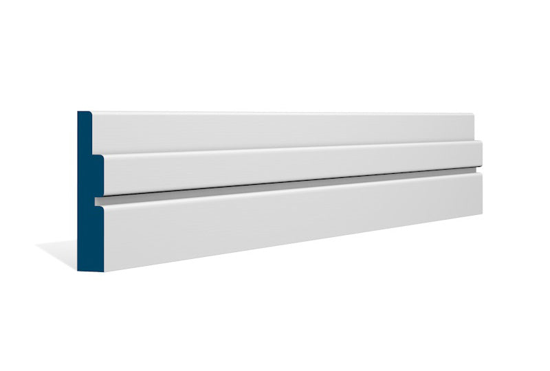 19 x 94mm Ballymore Architrave or Skirting - Style: Pre-Painted Wood - White