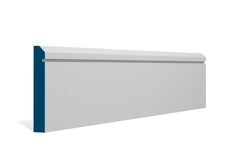 19 x 119mm Bevelled Single Shaker Skirting (5x2.4m) - Style: Pre-Primed Wood