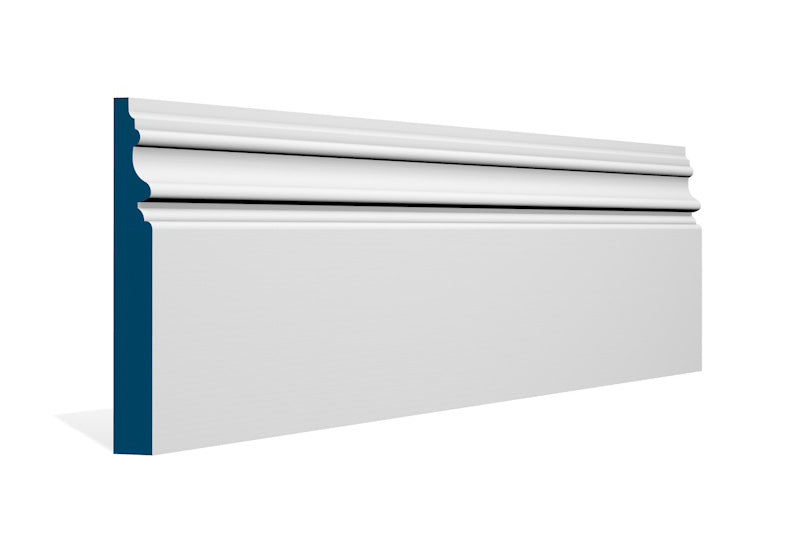 19 x 144mm Brackley Skirting (5x2.4m) - Style: Pre-Painted Wood - White