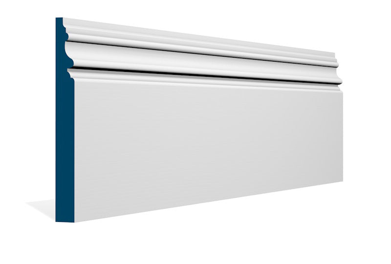 19 x 169mm Brackley Skirting (5x2.4m) - Style: Pre-Painted Wood - White