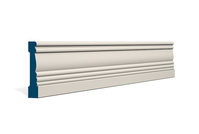 19 x 89mm Braden Architrave - Style: Pre-Painted Wood - Ivory