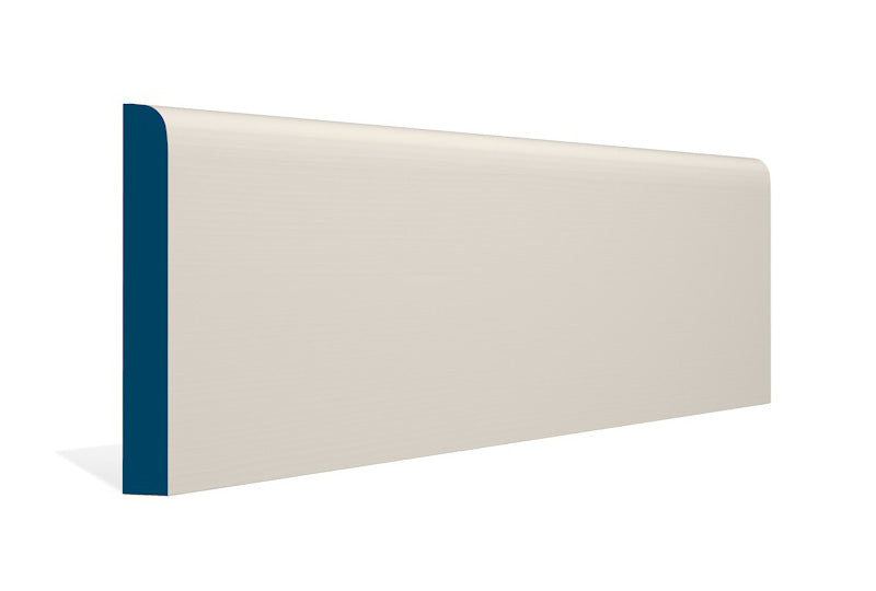 19 x 144mm Bullnose Skirting (5x2.4m) - Style: Pre-Painted Wood - Ivory
