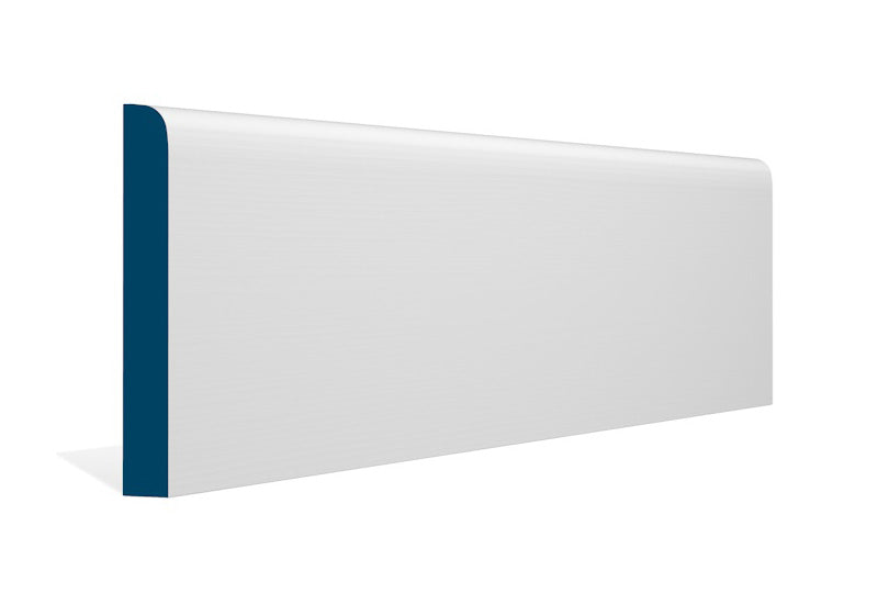19 x 144mm Bullnose Skirting (5x2.4m) - Style: Pre-Painted Wood - White