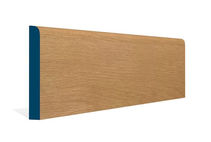 19 x 144mm Pre-Varnished Solid White Oak Bullnose Skirting (5x2.4m)
