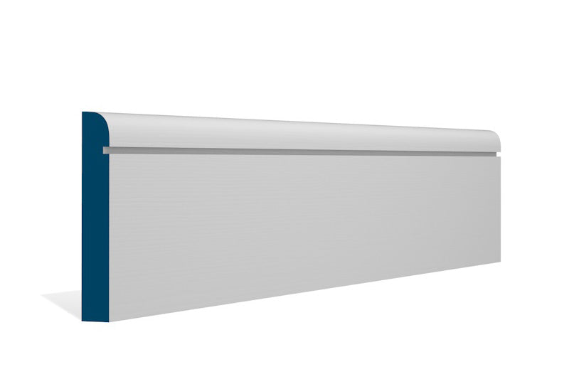 19 x 119mm Bullnose Shaker Skirting (5x2.4m) - Style: Pre-Primed Wood