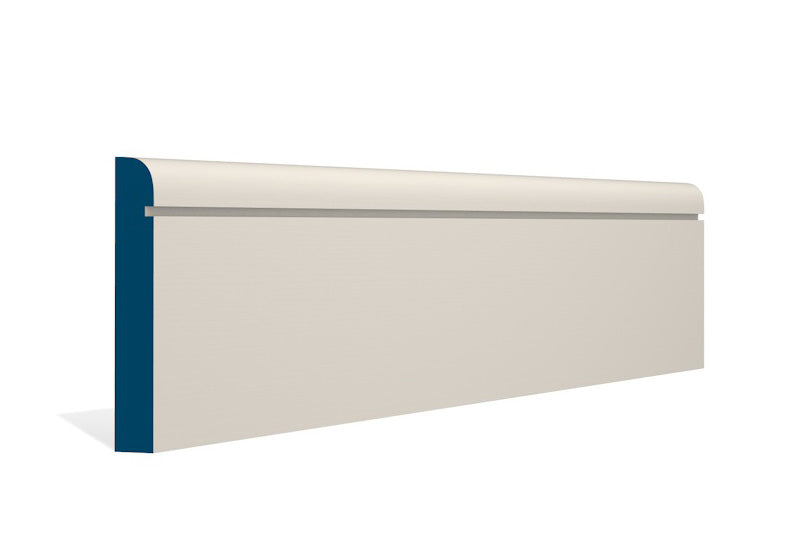 19 x 119mm Bullnose Shaker Skirting (5x2.4m) - Style: Pre-Painted Wood - Ivory