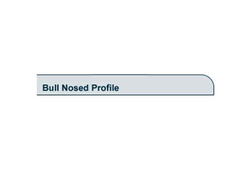 Profile View of 19 x 69mm Bullnose Architrave or Skirting