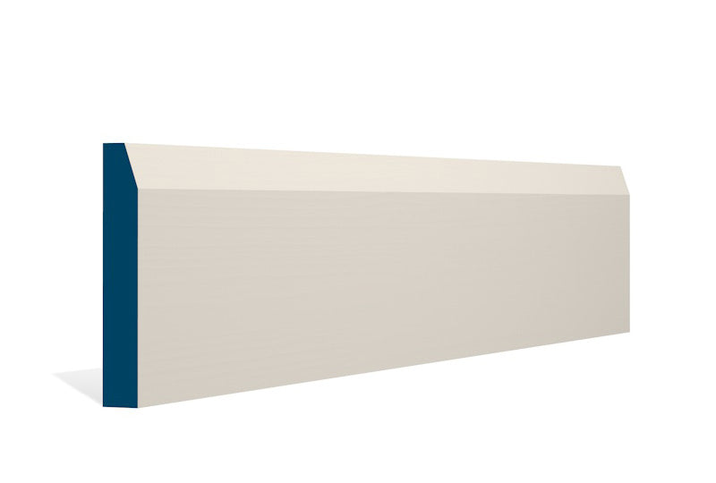 19 x 119mm Chamfered Skirting (5x2.4m) - Style: Pre-Painted Wood - Ivory
