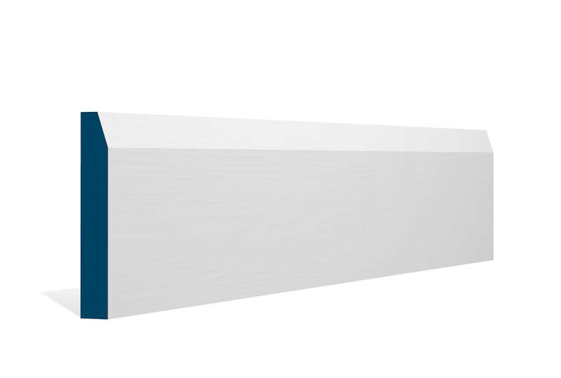 19 x 119mm Chamfered Skirting (5x2.4m) - Style: Pre-Painted Wood - White