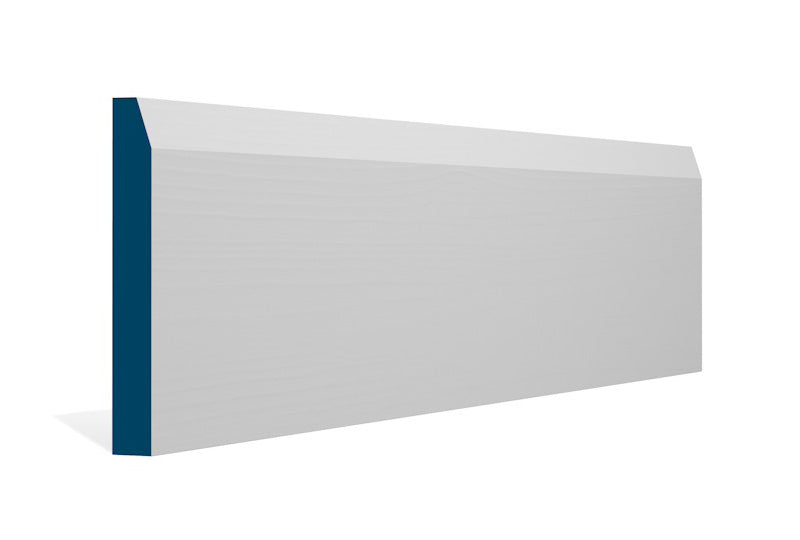 19 x 144mm Chamfered Skirting (5x2.4m) - Style: Pre-Primed Wood