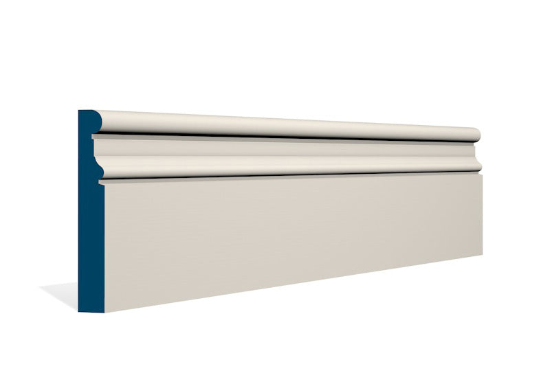 19 x 119mm Clonkeen Skirting (5x2.4m) - Style: Pre-Painted Wood - Ivory