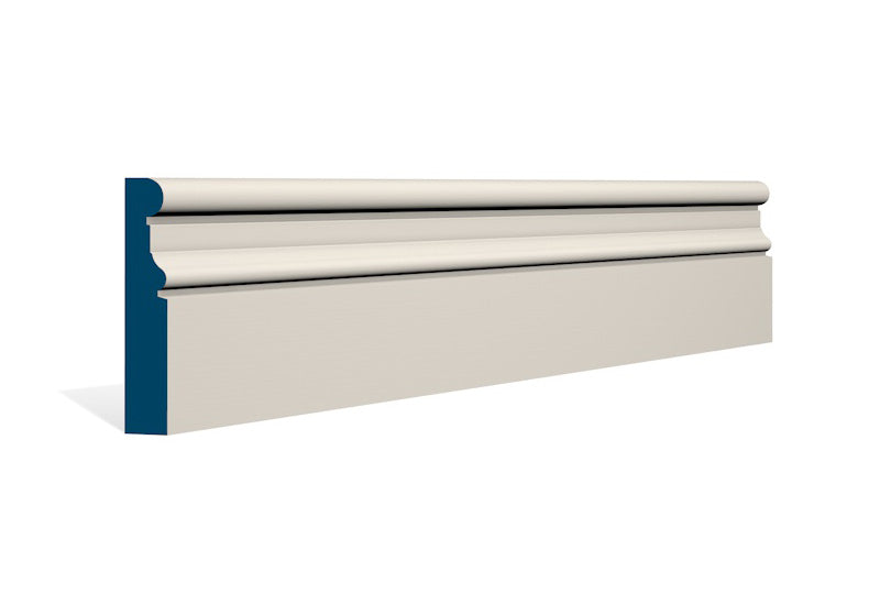 19 x 94mm Clonkeen Architrave or Skirting - Style: Pre-Painted Wood - Ivory