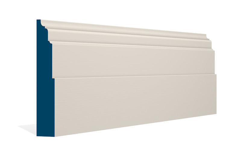 30 x 169mm Dromoland Skirting (5x2.4m) - Style: Pre-Painted Wood - Ivory