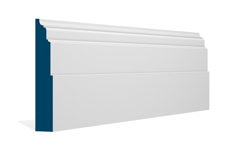 30 x 169mm Dromoland Skirting (5x2.4m) - Style: Pre-Painted Wood - White
