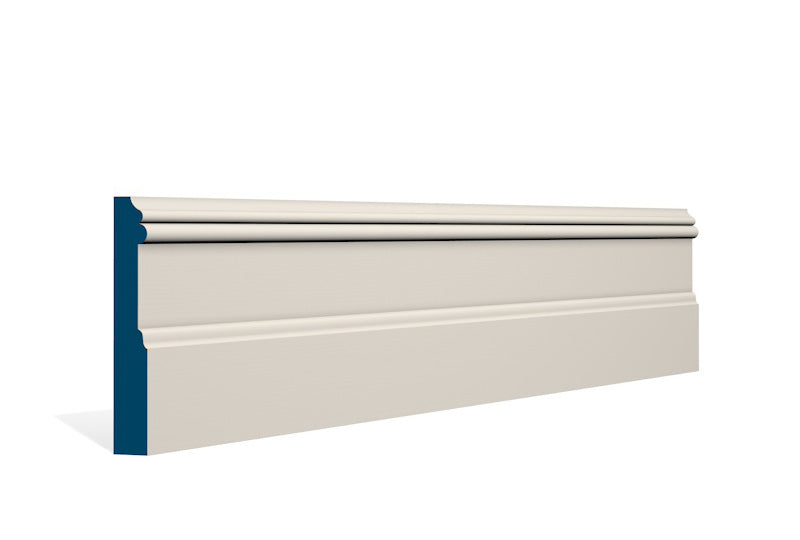 19 x 119mm Glaslough Skirting (5x2.4m) - Style: Pre-Painted Wood - Ivory