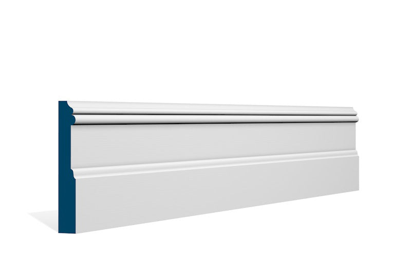 19 x 119mm Glaslough Skirting (5x2.4m) - Style: Pre-Painted Wood - White