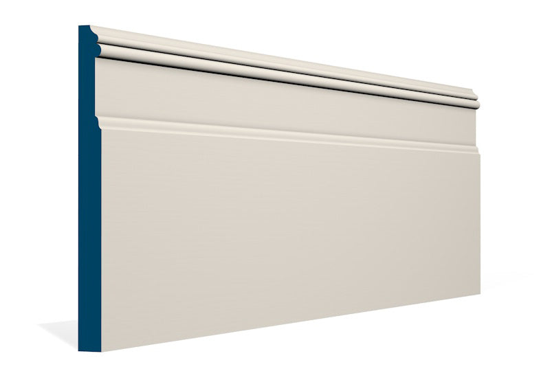 19 x 219mm Glaslough Skirting (5x2.4m) - Style: Pre-Painted Wood - Ivory