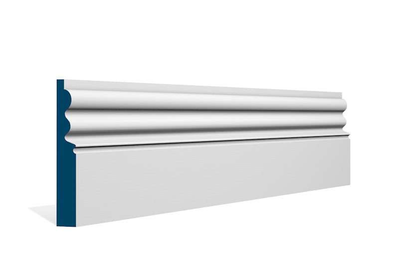 19 x 119mm Kilcooley Skirting (5x2.4m) - Style: Pre-Painted Wood - White