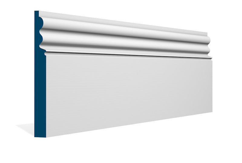 19 x 169mm Kilcooley Skirting (5x2.4m) - Style: Pre-Painted Wood - White