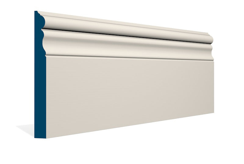 19 x 169mm Killeshin Skirting (5x2.4m) - Style: Pre-Painted Wood - Ivory