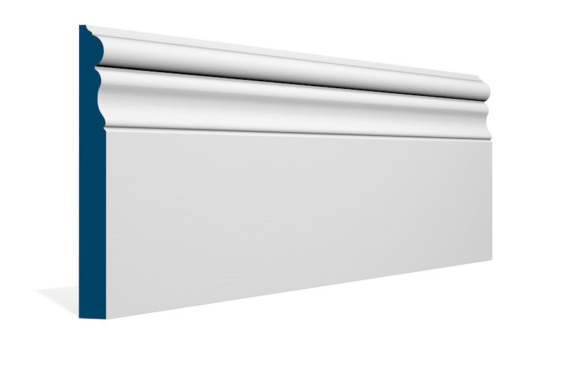 19 x 169mm Killeshin Skirting (5x2.4m) - Style: Pre-Painted Wood - White