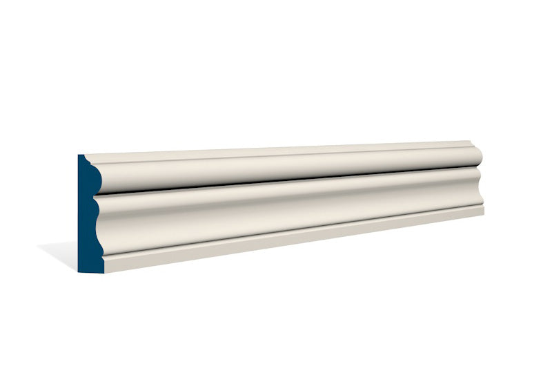 19 x 69mm Killeshin Architrave or Skirting - Style: Pre-Painted Wood - Ivory
