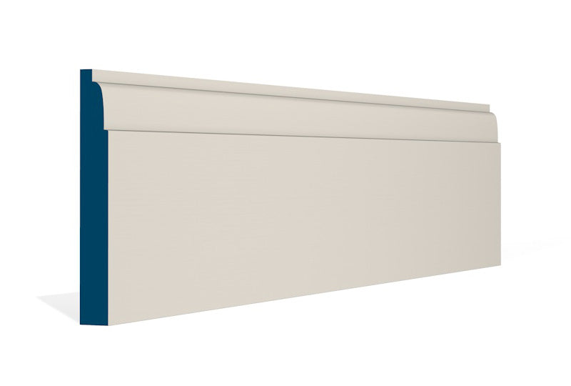 19 x 144mm Lambs Tongue Skirting (5x2.4m) - Style: Pre-Painted Wood - Ivory