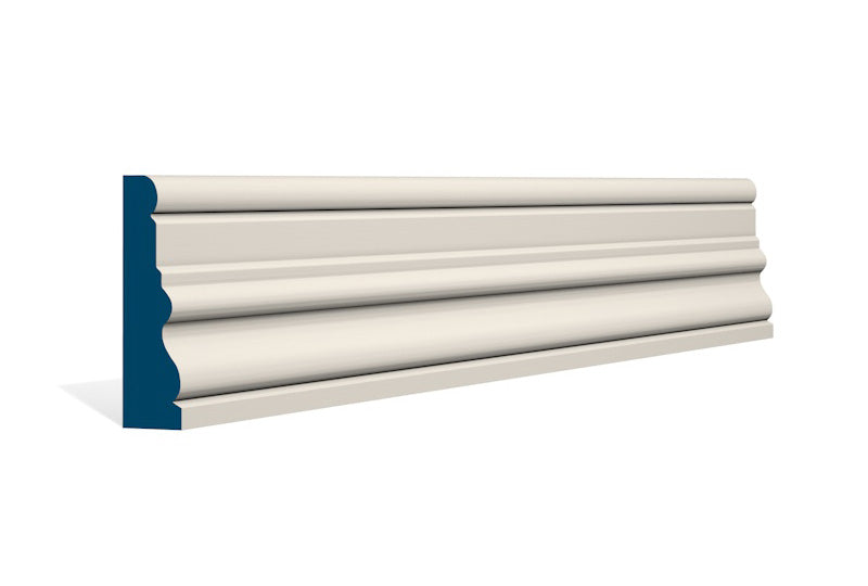 25 x 94mm Laurel Architrave or Skirting - Style: Pre-Painted Wood - Ivory