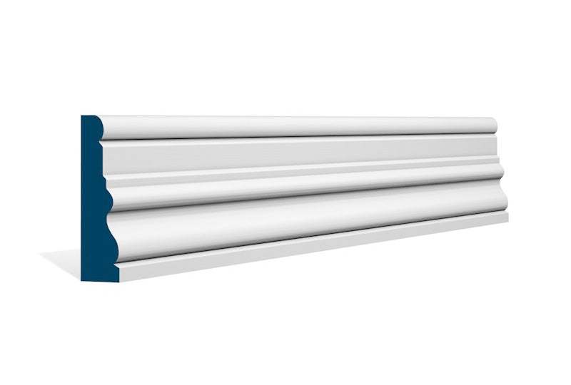25 x 94mm Laurel Architrave or Skirting - Style: Pre-Painted Wood - White