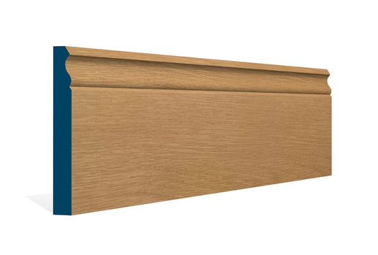 19 x 144mm Pre-Varnished Solid White Oak Ogee Skirting (5x2.4m)