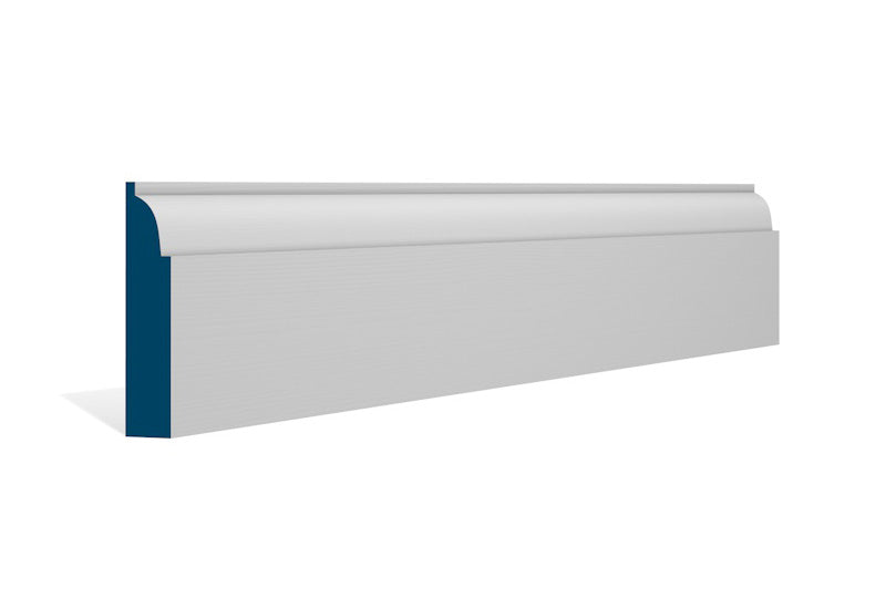 19 x 94mm Ovolo Architrave/Skirting - Style: Pre-Primed Wood