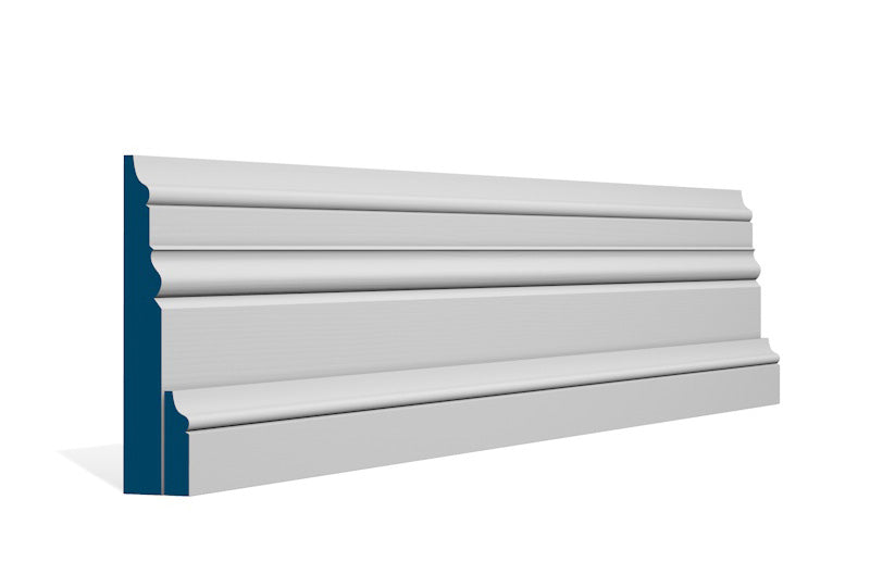 31 x 144mm Pallas Skirting (4x2.4m) - Style: Pre-Primed Wood